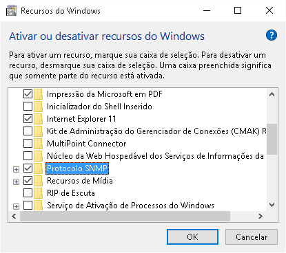 Este manual tem como objetivo ativar uma configuração básica dos serviços SNMP em Sistemas Operacionais Windows e Linux.