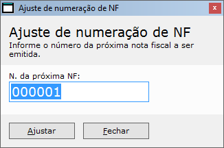 Ajustando a numeração Antes de começar a emitir as notas fiscais em formulário contínuo é necessário ajustar a numeração sequencial das notas no ConnectStore para seguirem a numeração que está no