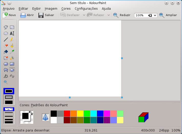 Capítulo 1 Introdução O KolourPaint é um programa de desenho livre e fácil de usar para o KDE.