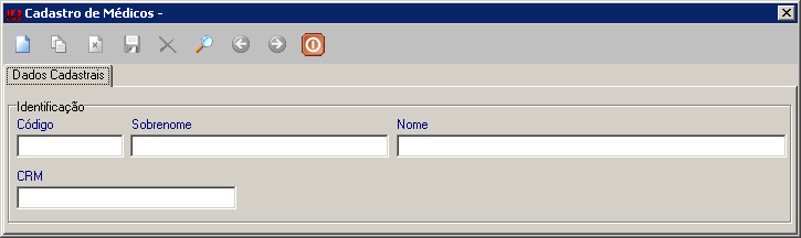 4.2 Menu Cadastros A partir destes cadastros informações básicas para utilização do sistema serão inseridas no sistema. 4.2.1 Cadastro de Médicos O cadastramento do médico é indispensável para que o mesmo possa utilizar plenamente o sistema.