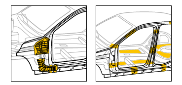 Sendo elementos essenciais em variadíssimas fases de produção automóvel, podem-se distinguir seis aplicações principais [3] [5]: Direct Glazing Vidragem Directa, a aplicação de para-brisas com