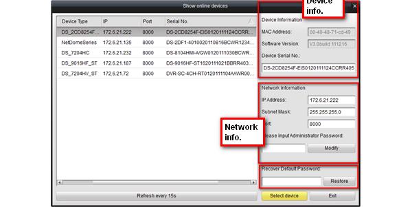 O Device type (Tipo de dispositivo) mostra o tipo de dispositivo, seja uma câmara ou um DVR e assim sucessivamente. Passos: 1.