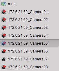 2) Assinale a caixa de verificação do nome da câmara para a seleccionar como localização. Poderáescolher várias câmaras ao mesmo tempo.