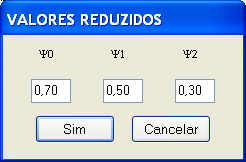 Manual e Normas e Regulamentos Tricalc 9.0 O programa consiera um único valor característico para caa ação permanente.