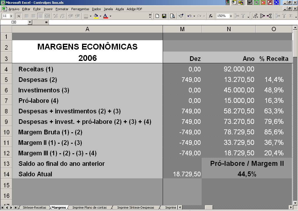 Detalhe: consolidação