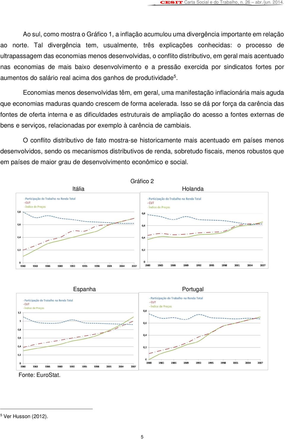 baixo desenvolvimento e a pressão exercida por sindicatos fortes por aumentos do salário real acima dos ganhos de produtividade 5.