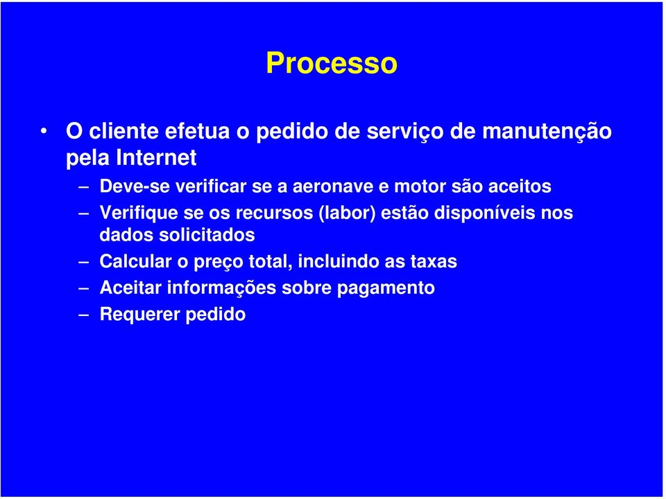 recursos (labor) estão disponíveis nos dados solicitados Calcular o preço