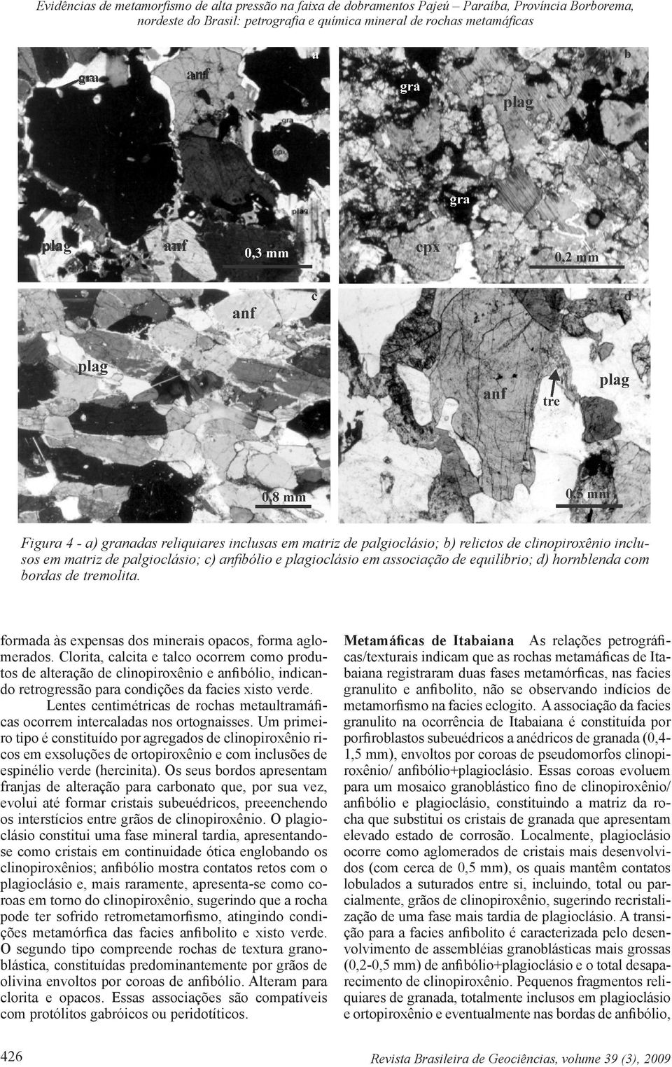 tremolita. formada às expensas dos minerais opacos, forma aglomerados.