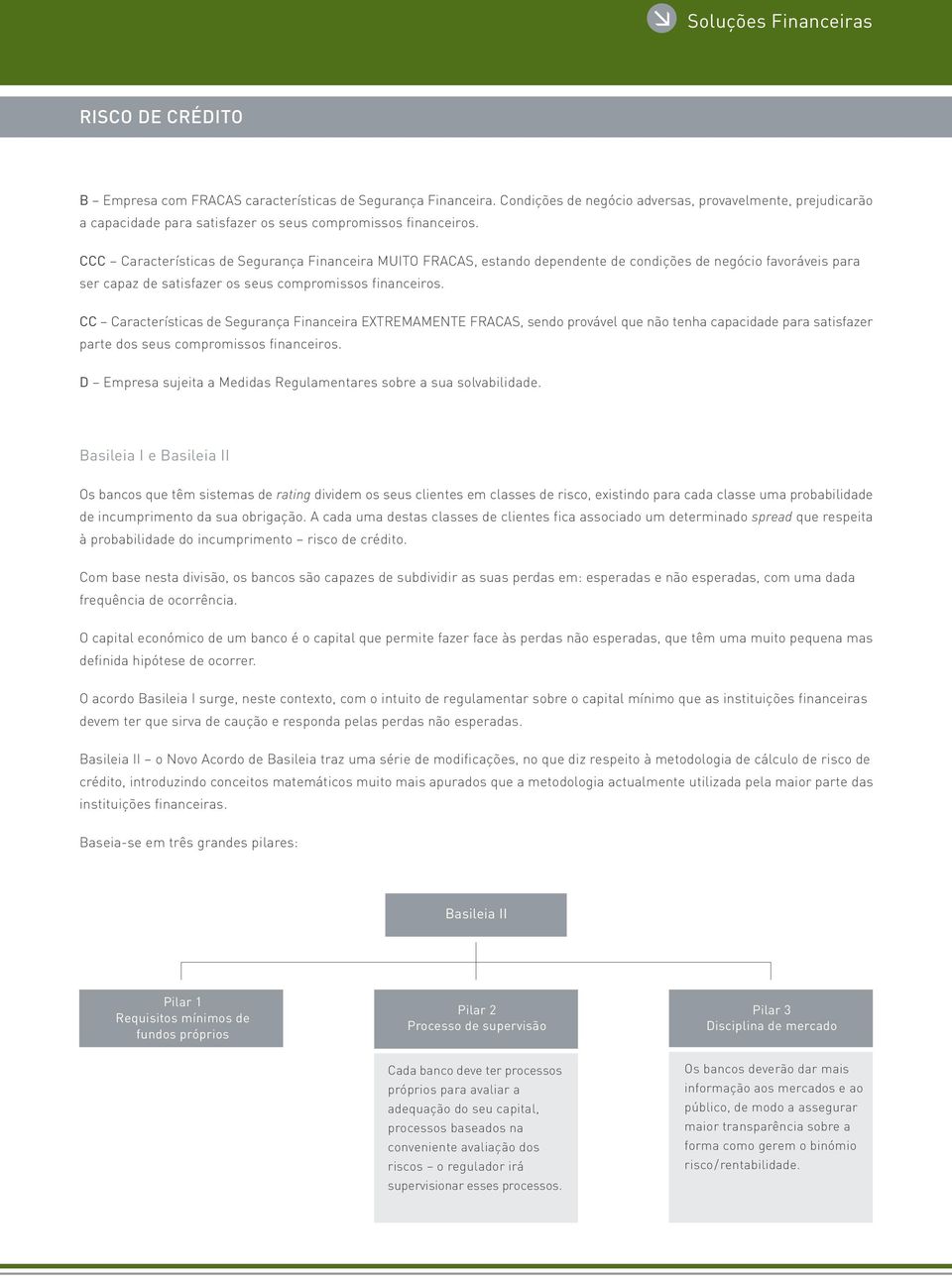 CC Características de Segurança Financeira EXTREMAMENTE FRACAS, sendo provável que não tenha capacidade para satisfazer parte dos seus compromissos financeiros.