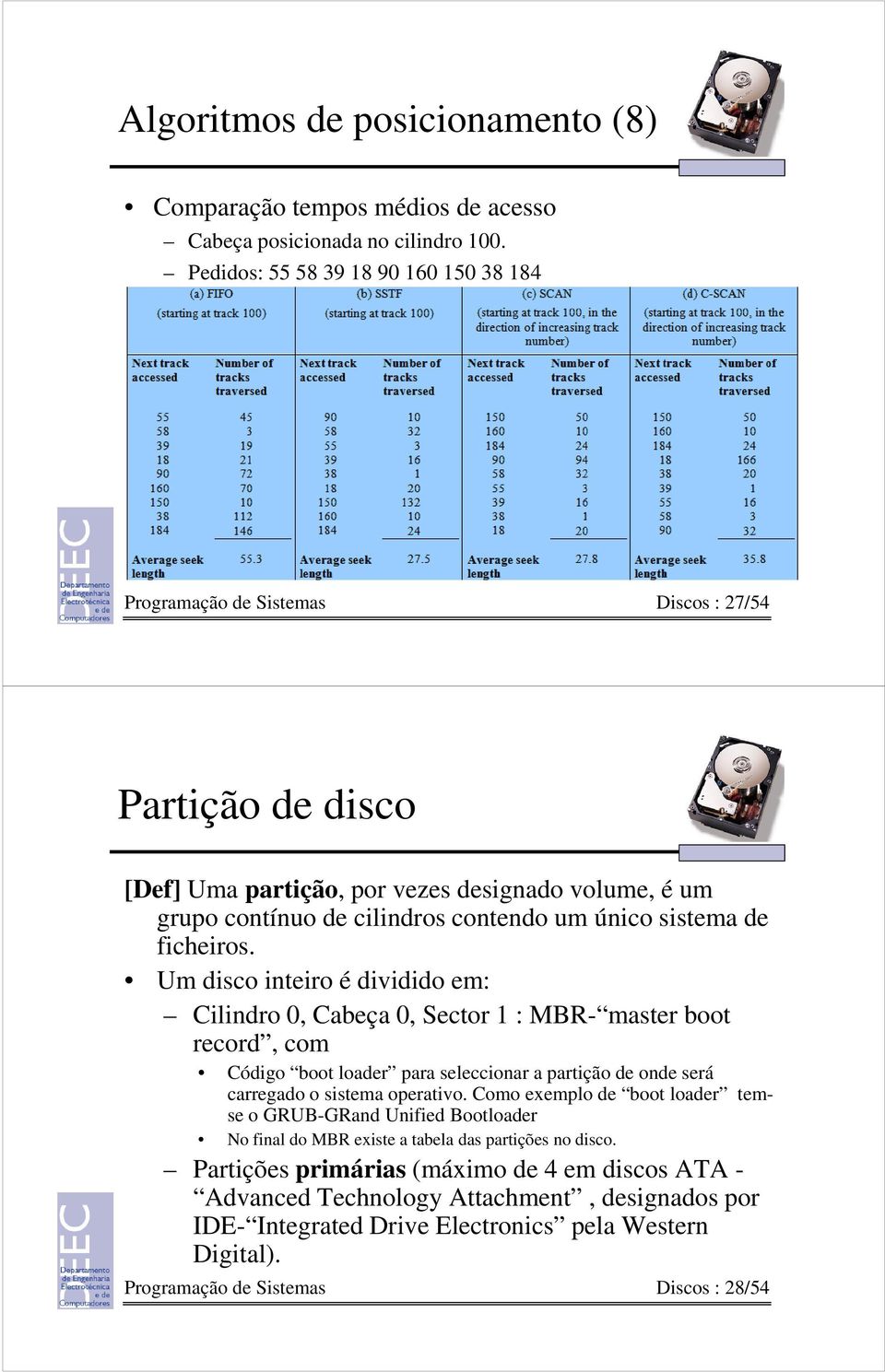 sistema de ficheiros.