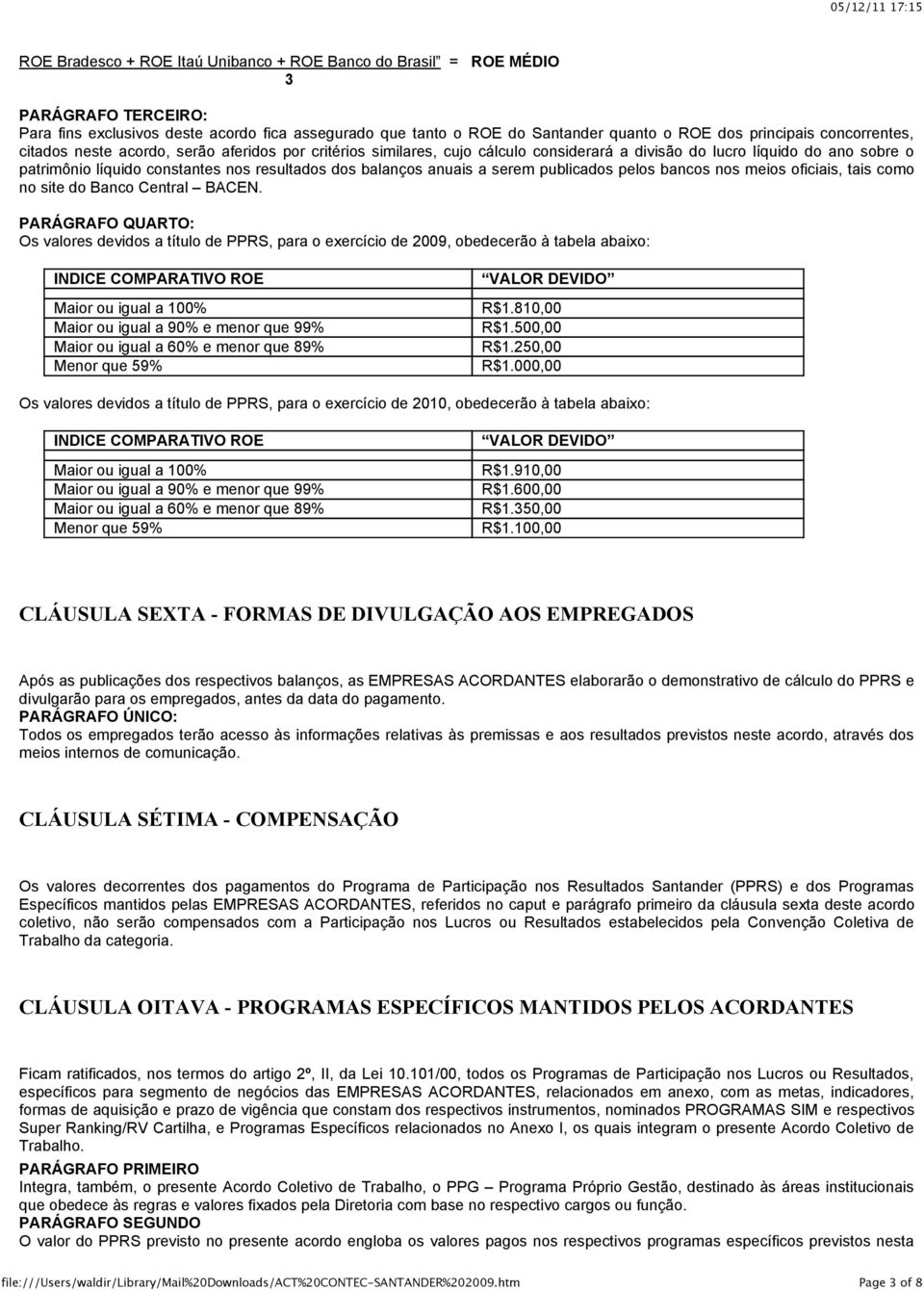 balanços anuais a serem publicados pelos bancos nos meios oficiais, tais como no site do Banco Central BACEN.