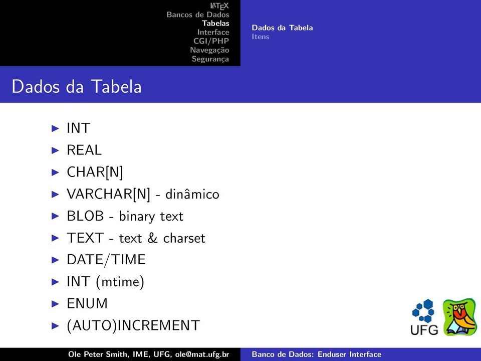 BLOB - binary text TEXT - text &