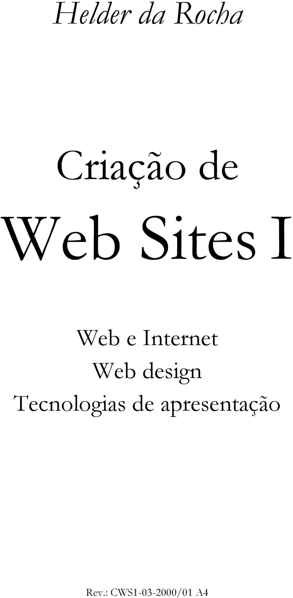 Web design Tecnologias de