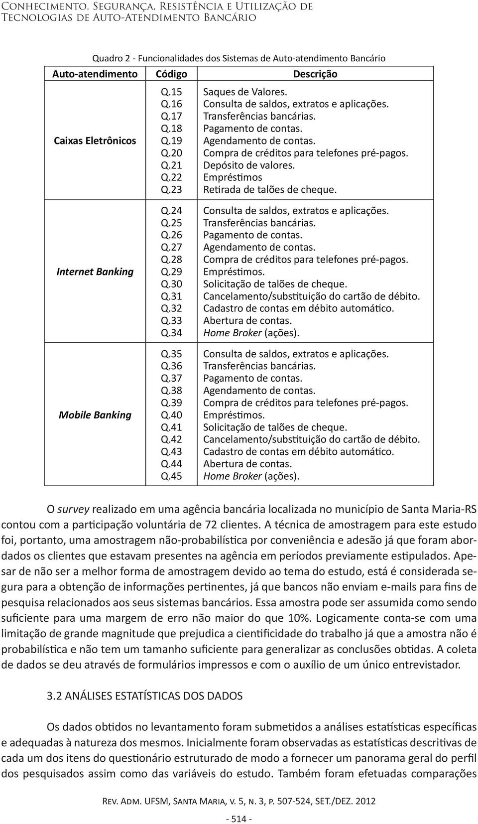 Compra de créditos para telefones pré-pagos. Depósito de valores. Empréstimos Retirada de talões de cheque. Internet Banking Mobile Banking Q.24 Q.25 Q.26 Q.27 Q.28 Q.29 Q.30 Q.31 Q.32 Q.33 Q.34 Q.