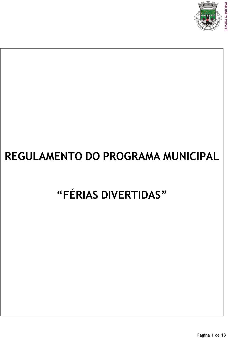 MUNICIPAL FÉRIAS