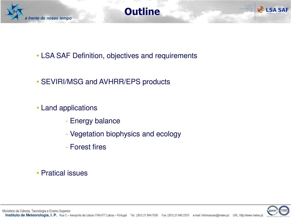 Land applications - Energy balance - Vegetation