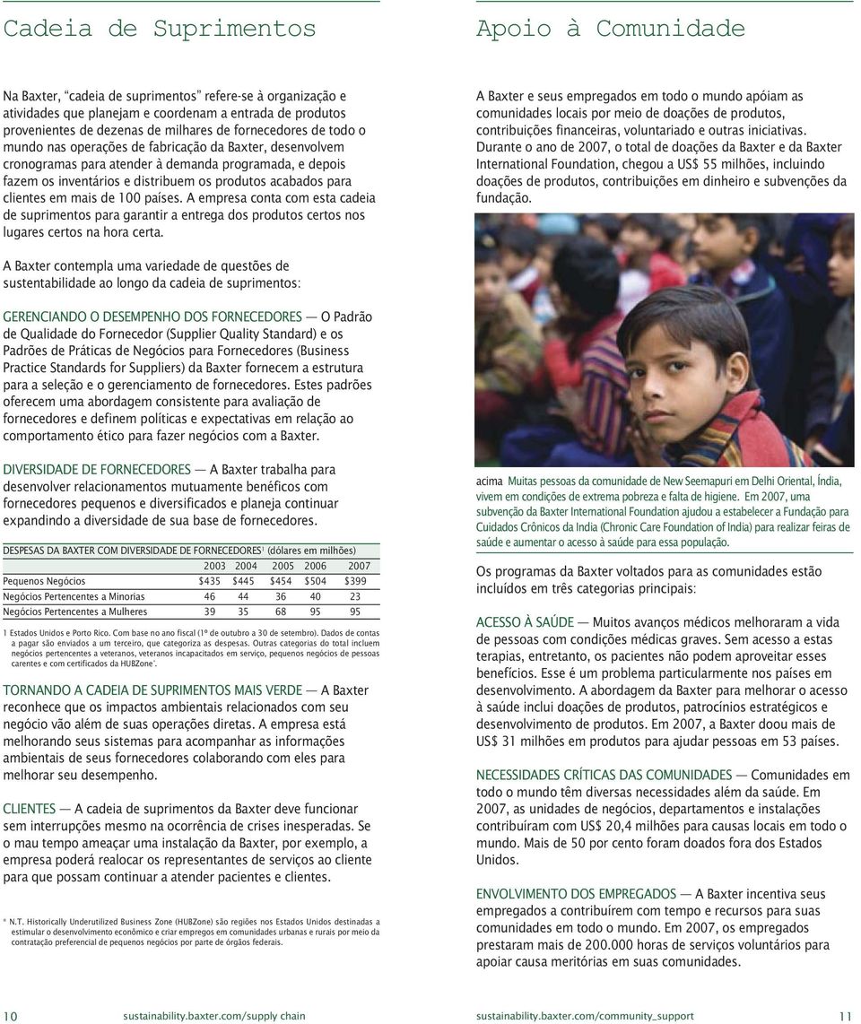 clientes em mais de 100 países. A empresa conta com esta cadeia de suprimentos para garantir a entrega dos produtos certos nos lugares certos na hora certa.