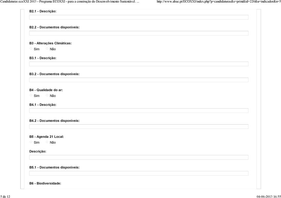 2 - Documentos disponíveis: B4 - Qualidade do ar: B4.1 - Descrição: B4.