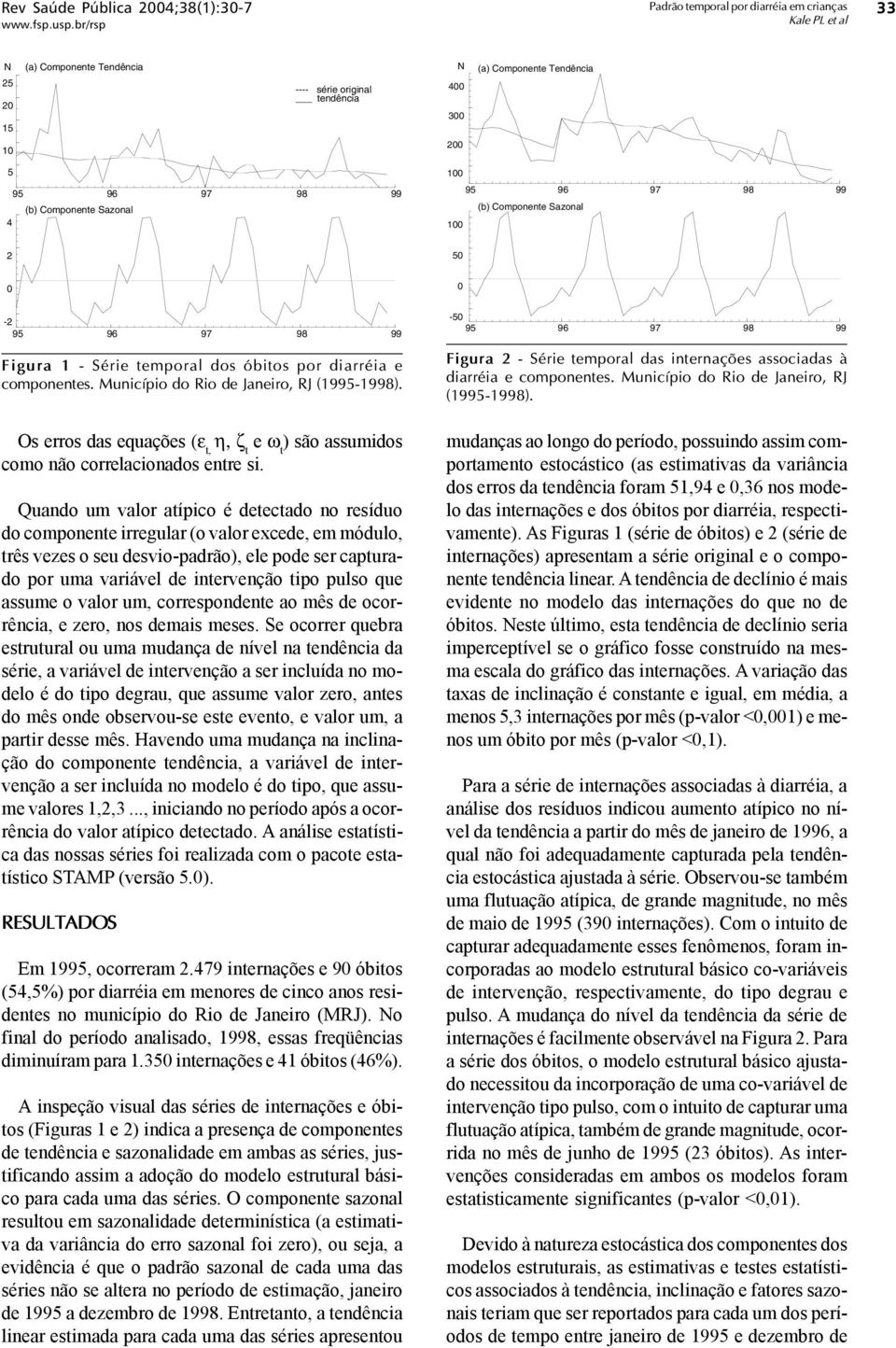 Os erros das equações (ε, η, ζ e ω ) são assumidos como não correlacionados enre si.