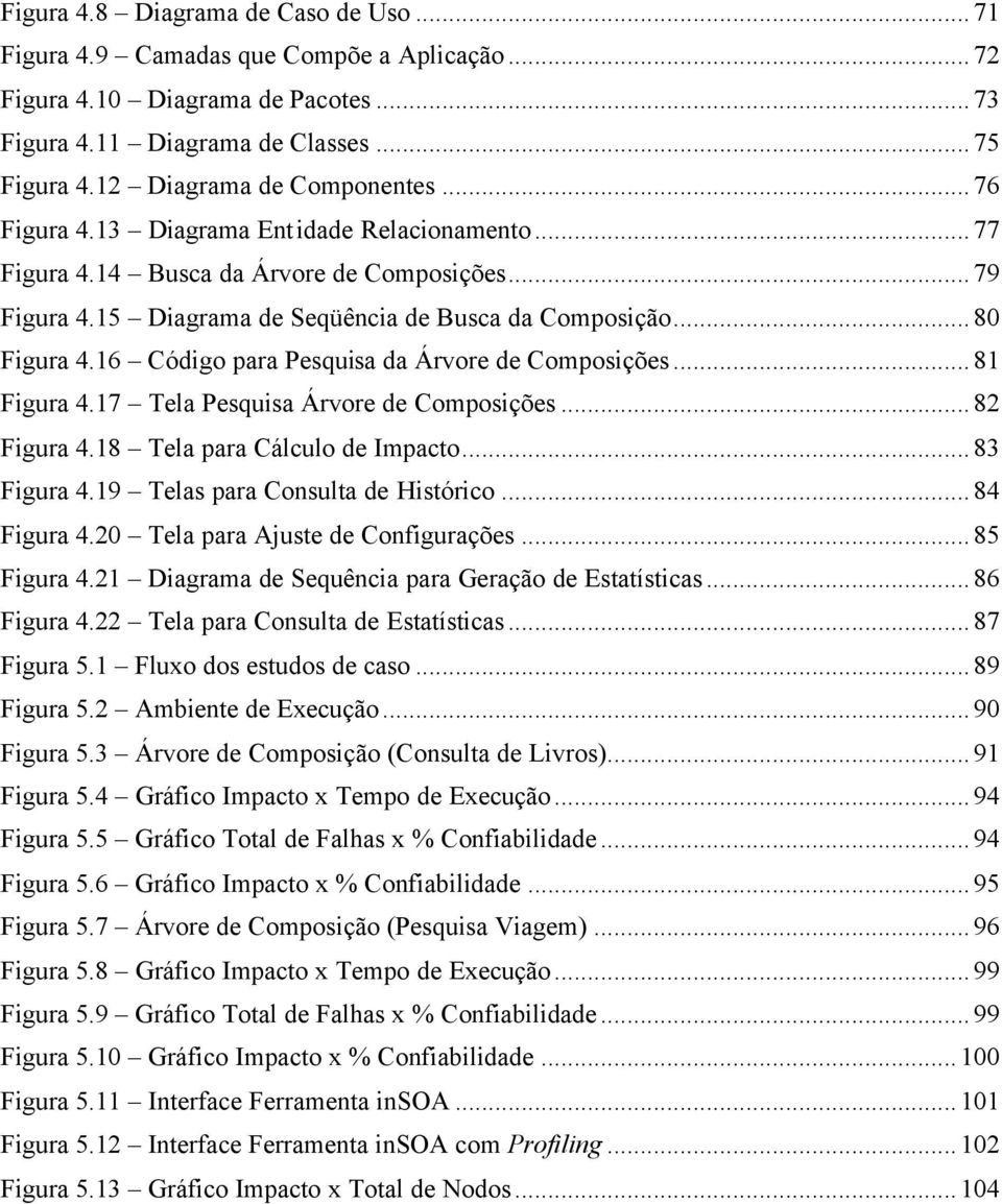 16 Código para Pesquisa da Árvore de Composições...81 Figura 4.17 Tela Pesquisa Árvore de Composições...82 Figura 4.18 Tela para Cálculo de Impacto...83 Figura 4.19 Telas para Consulta de Histórico.