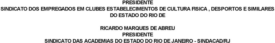 SIMILARES DO ESTADO DO RIO DE RICARDO MARQUES DE ABREU