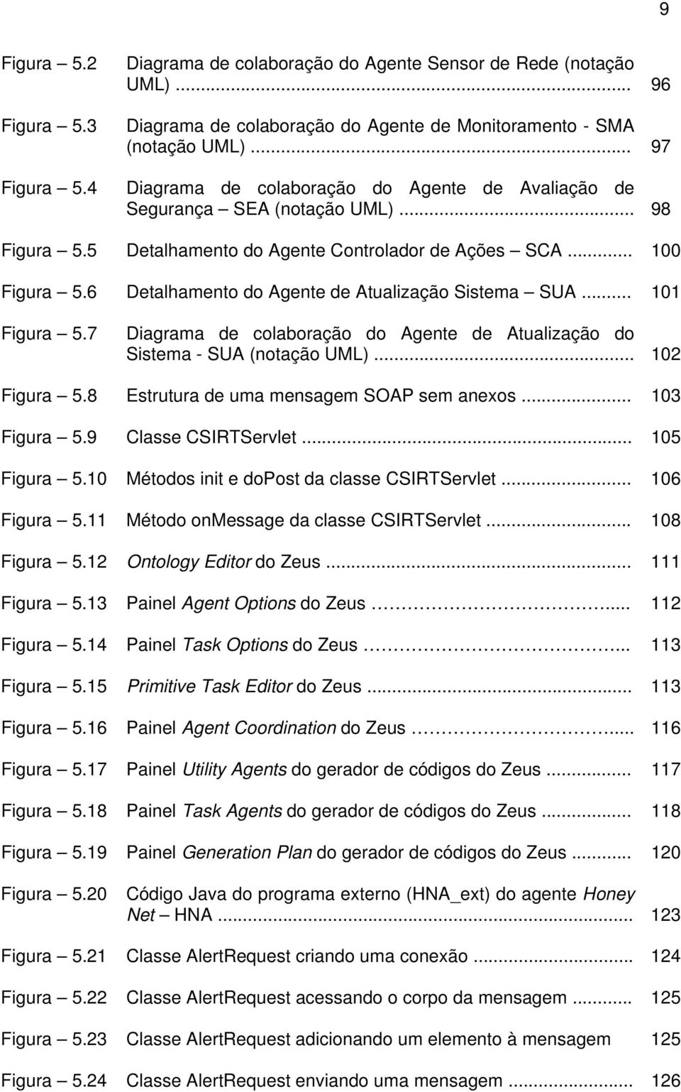 6 Detalhamento do Agente de Atualização Sistema SUA... 101 Figura 5.7 Diagrama de colaboração do Agente de Atualização do Sistema - SUA (notação UML)... 102 Figura 5.