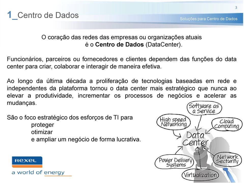 Ao longo da última década a proliferação de tecnologias baseadas em rede e independentes da plataforma tornou o data center mais estratégico que