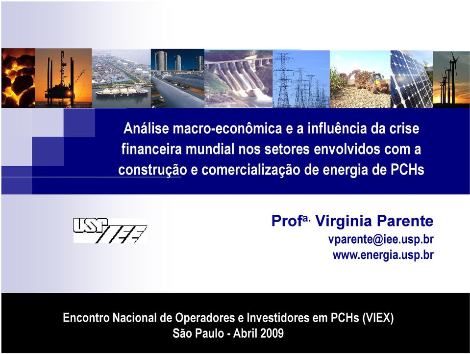 Virginia Parente vparente@iee.usp.br www.energia.usp.br Prof.