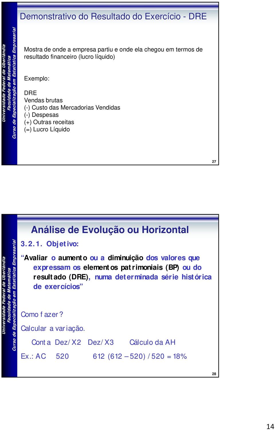 Uberlâ Análise de Evolução ou Horizontl 3.2.1.