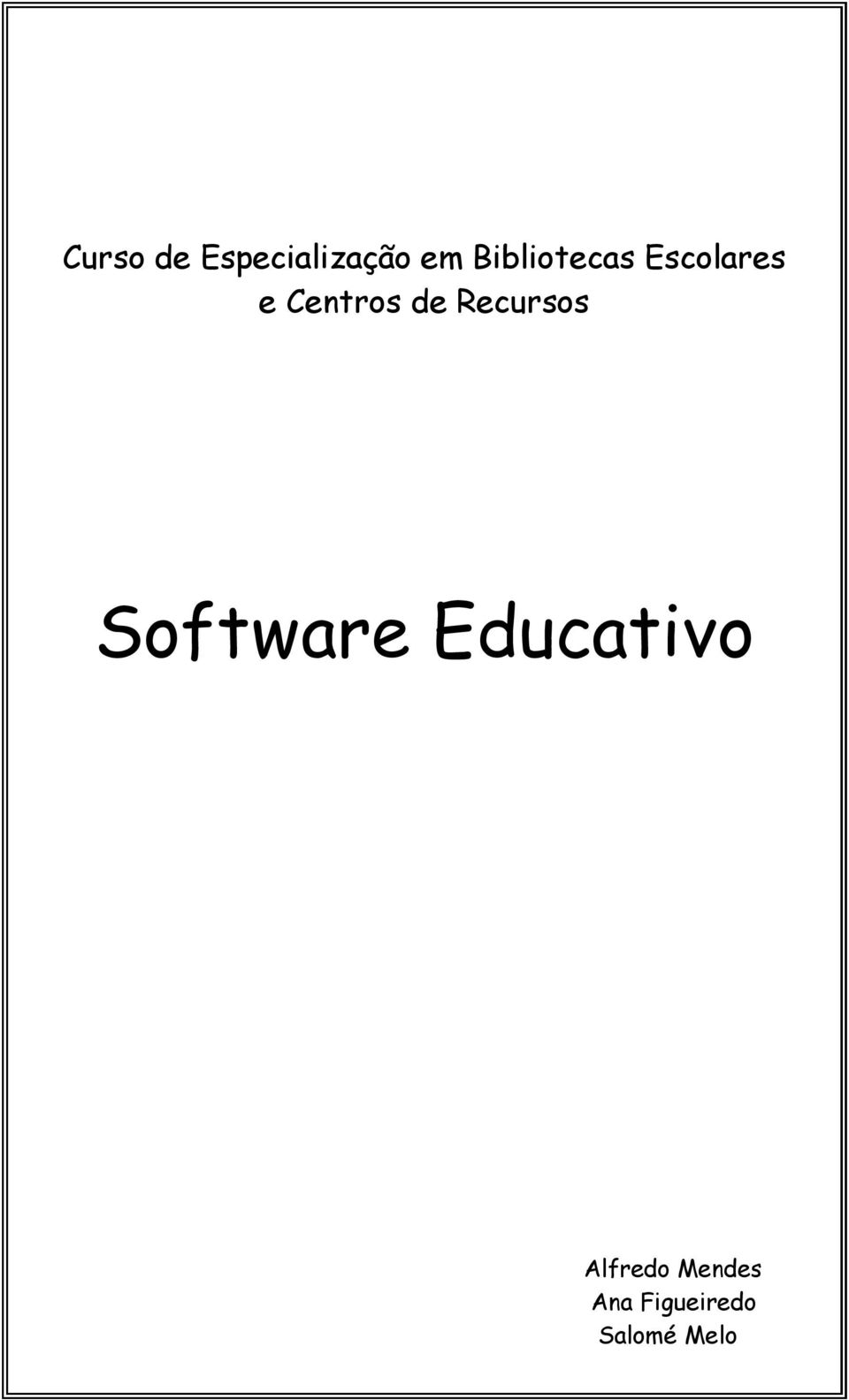 de Recursos Software Educativo