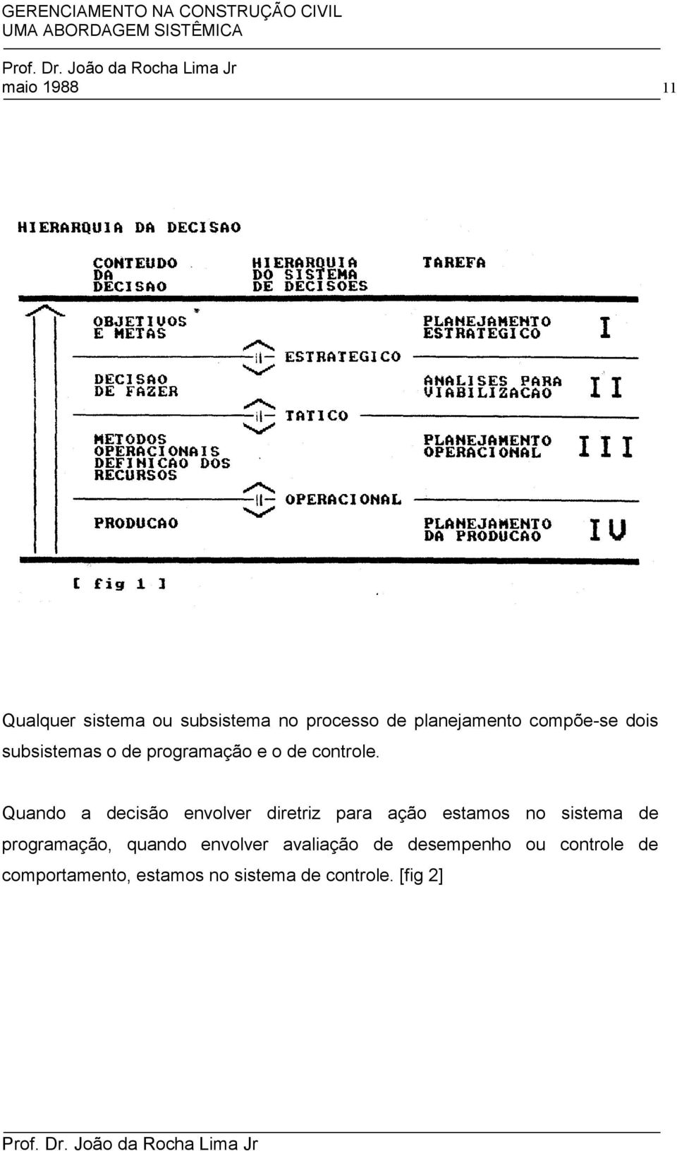 Quando a decisão envolver diretriz para ação estamos no sistema de programação,