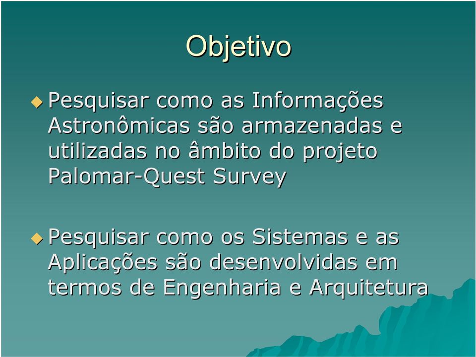 Palomar-Quest Survey Pesquisar como os Sistemas e as