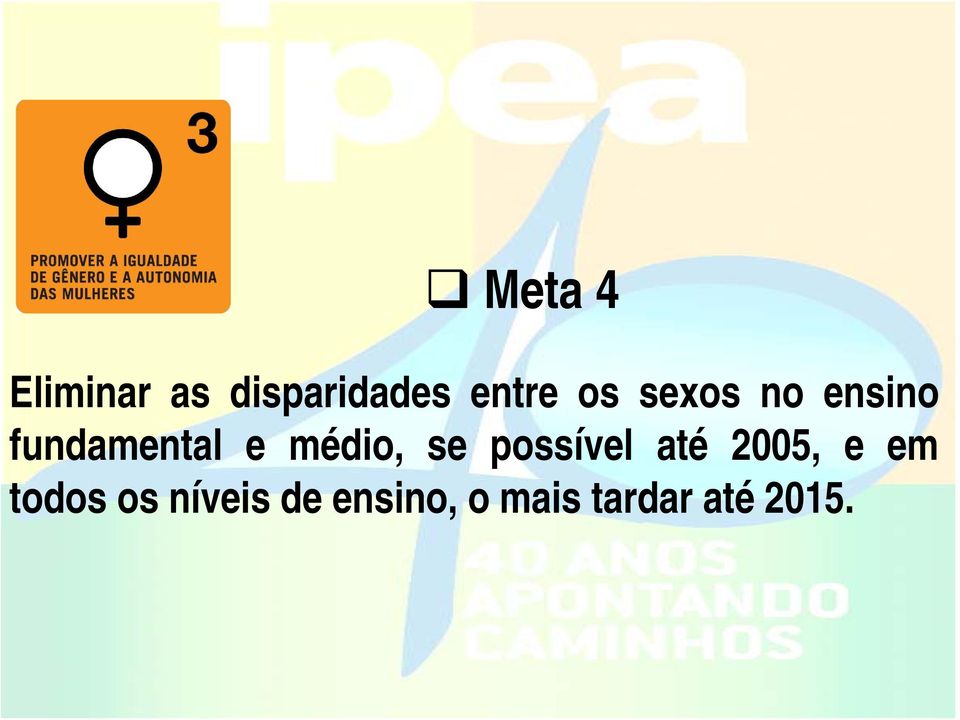 médio, se possível até 2005, e em