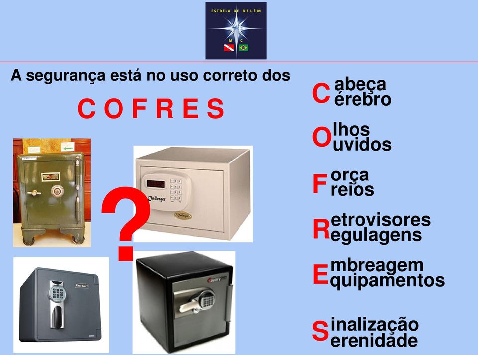 C O F R E abeça érebro lhos uvidos orça