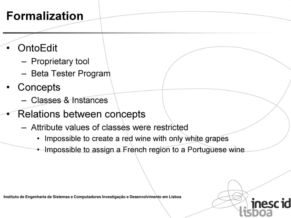 values of classes were restricted Impossible to create a red wine