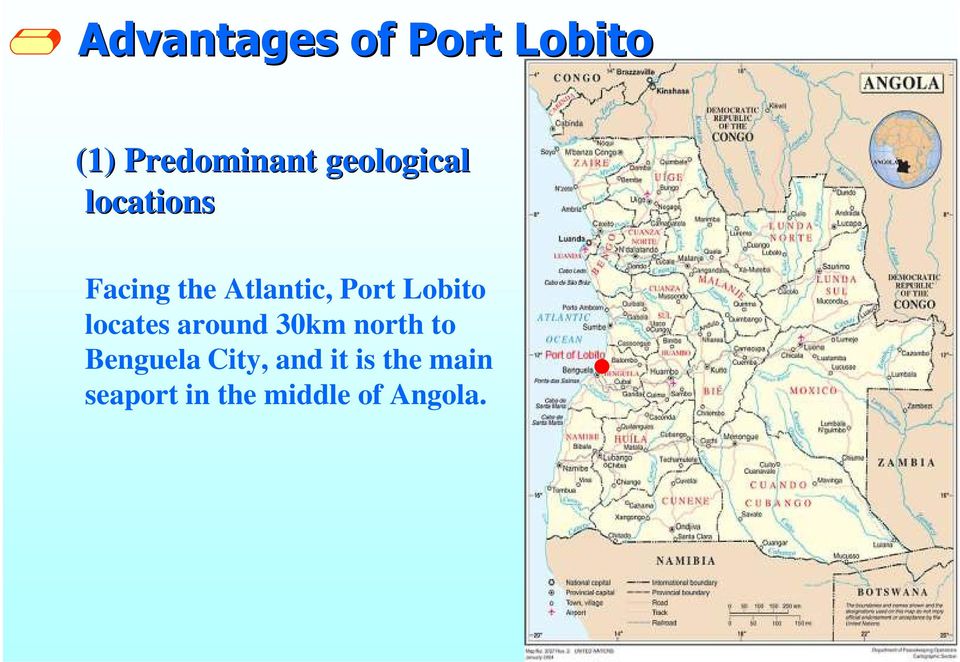 Lobito locates around 30km north to Benguela