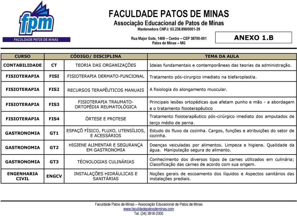 FISIOTERAPIA FIS3 FISIOTERAPIA TRAUMATO- ORTOPÉDIA REUMATOLÓGICA Principais lesões ortopédicas que afetam punho e mão - a abordagem e o tratamento fisioterapêutico FISIOTERAPIA FIS4 ÓRTESE E PROTESE