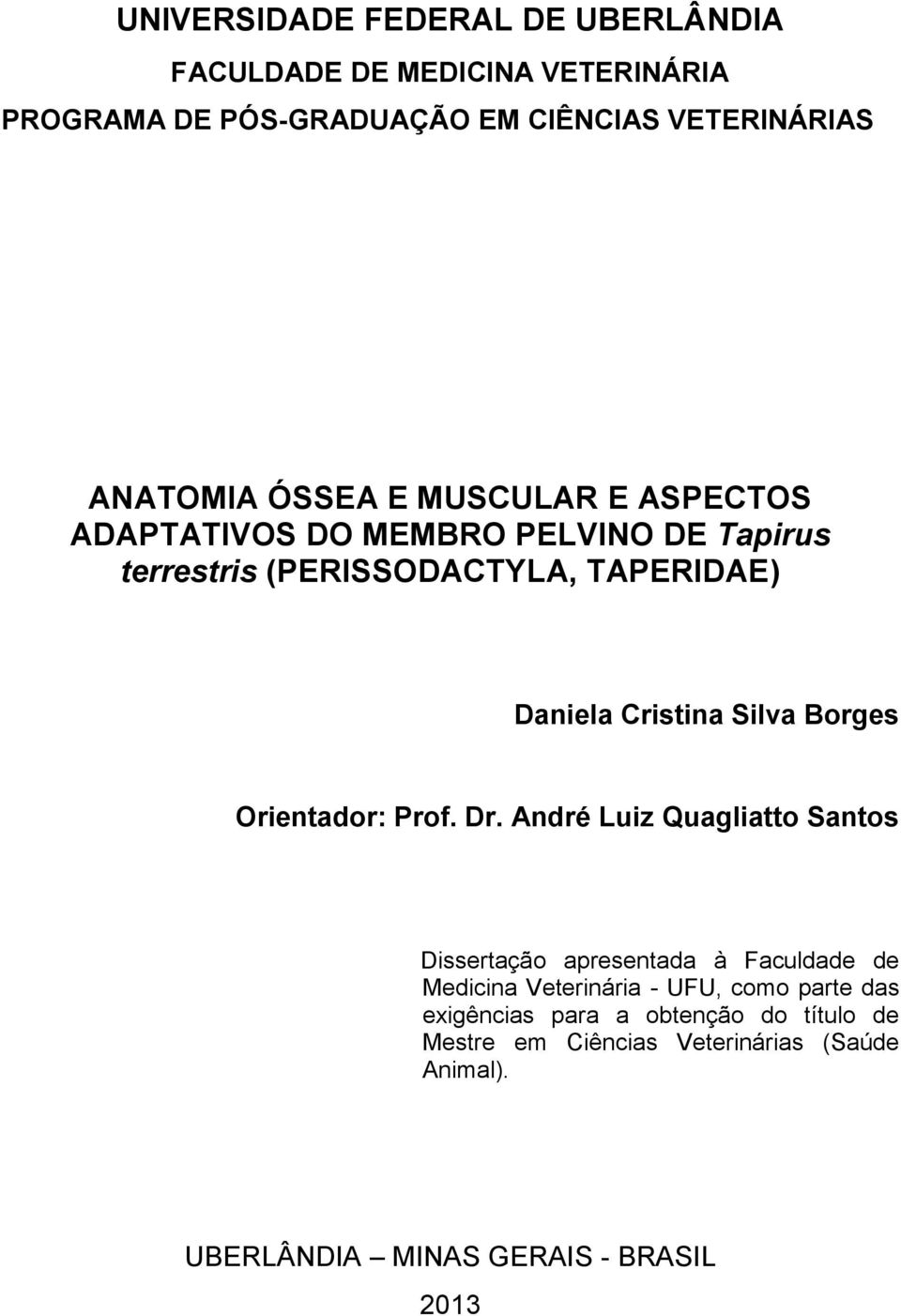 Borges Orientador: Prof. Dr.