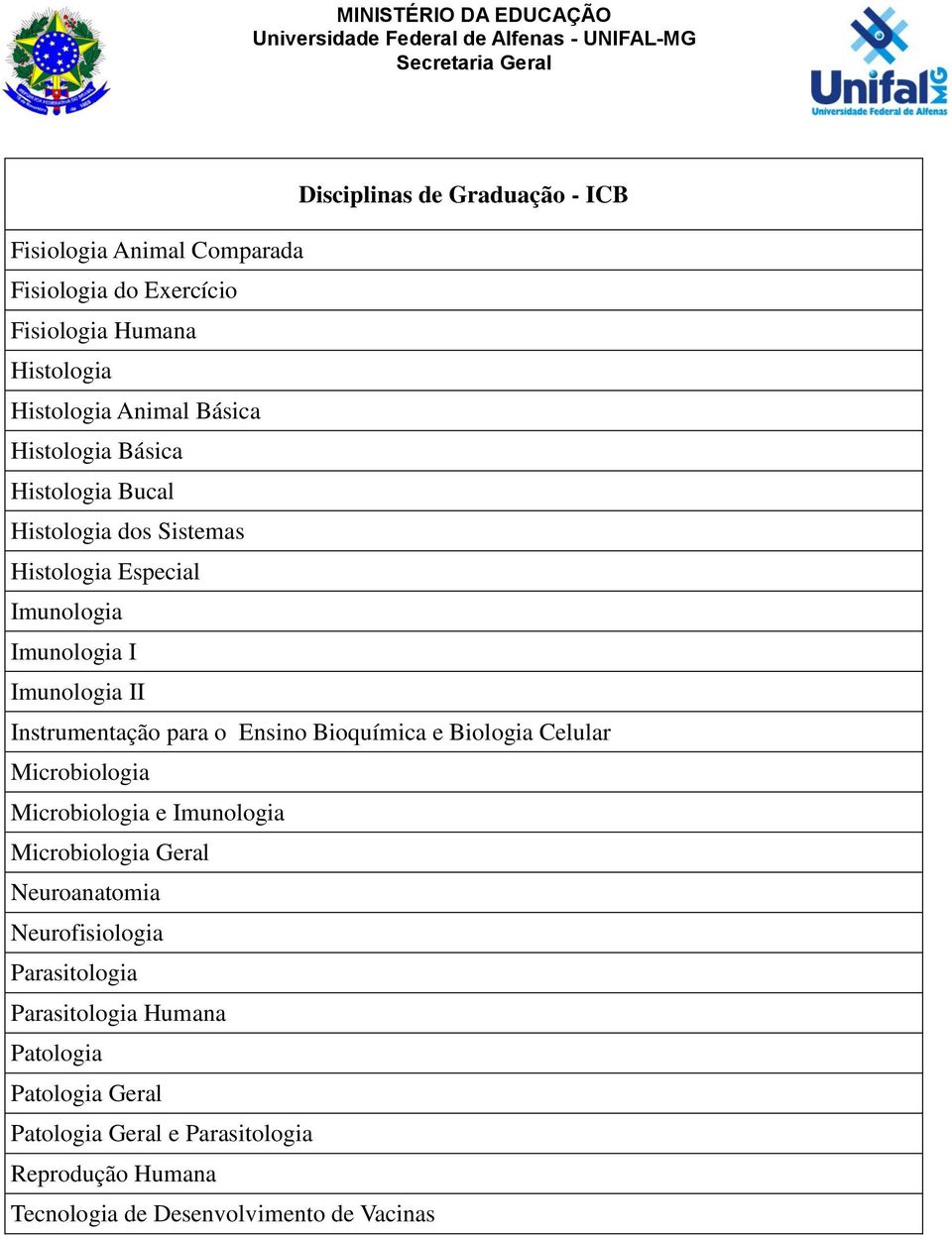 Ensino Bioquímica e Biologia Celular Microbiologia Microbiologia e Imunologia Microbiologia Geral Neuroanatomia Neurofisiologia