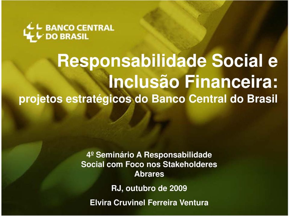 Seminário A Responsabilidade Social com Foco nos