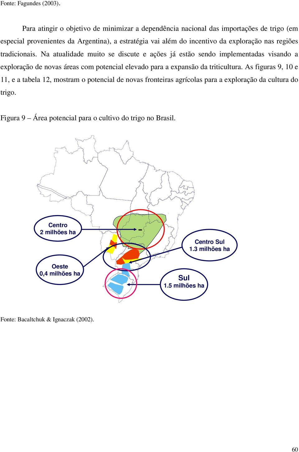 exploração nas regiões tradicionais.