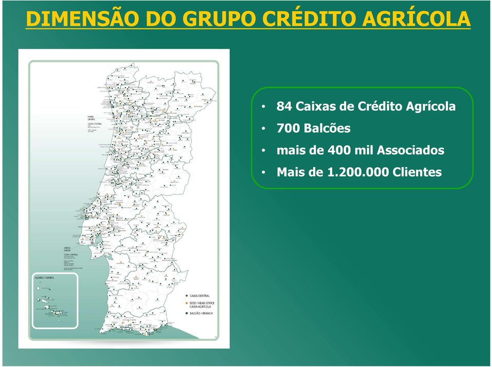 Agrícola 700 Balcões mais de 400