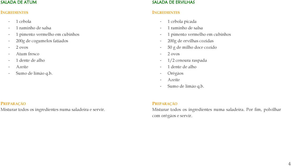 1 cebola picada 1 raminho de salsa 1 pimento vermelho em cubinhos 200g de ervilhas cozidas 50 g de milho doce cozido 2 ovos 1/2