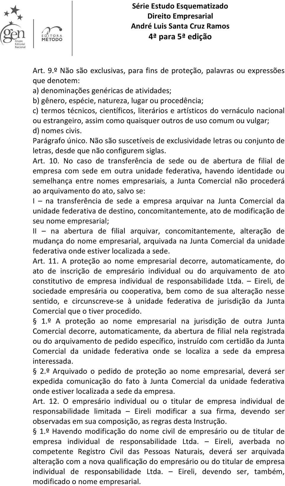 científicos, literários e artísticos do vernáculo nacional ou estrangeiro, assim como quaisquer outros de uso comum ou vulgar; d) nomes civis. Parágrafo único.