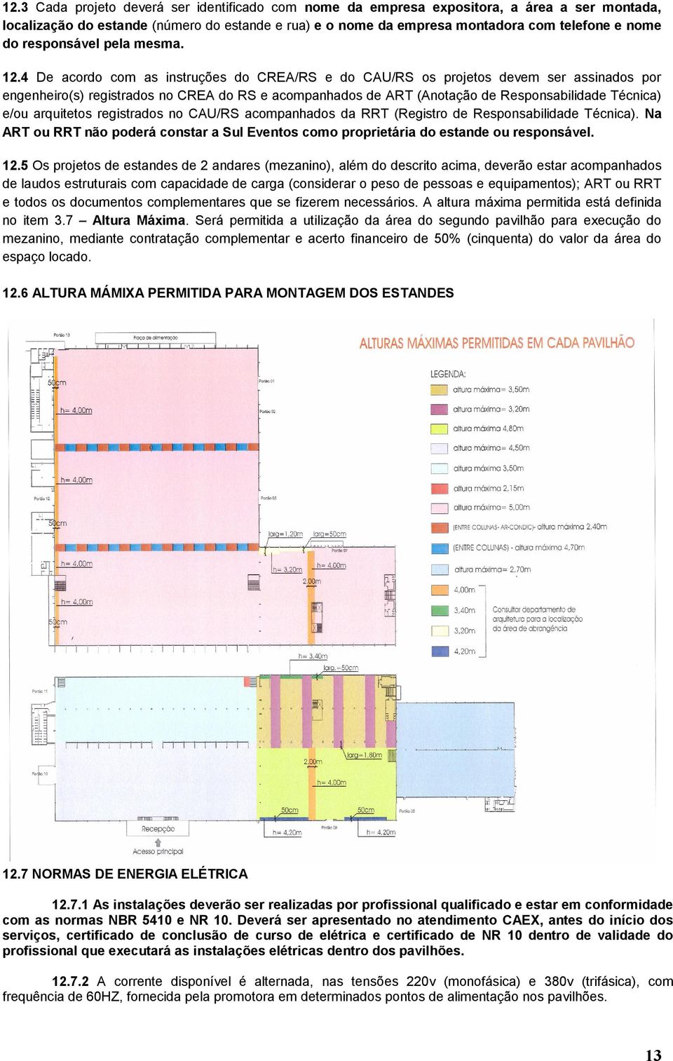 4 De acordo com as instruções do CREA/RS e do CAU/RS os projetos devem ser assinados por engenheiro(s) registrados no CREA do RS e acompanhados de ART (Anotação de Responsabilidade Técnica) e/ou