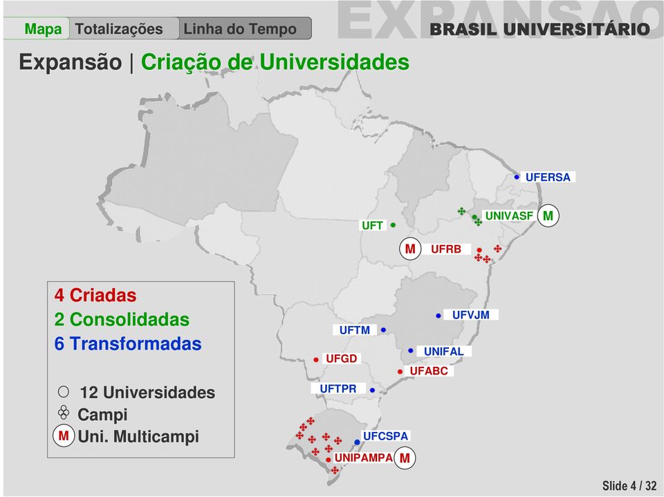 Transformadas M 12 Universidades Campi Uni.