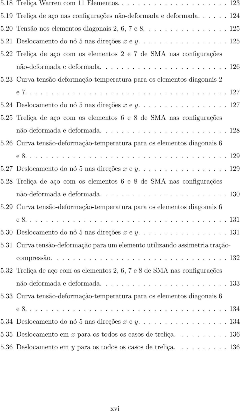 23 Curva tensão-deformação-temperatura para os elementos diagonais 2 e 7...................................... 127 5.