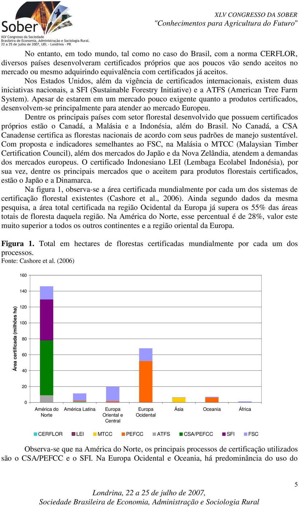 Nos Estados Unidos, além da vigência de certificados internacionais, existem duas iniciativas nacionais, a SFI (Sustainable Forestry Initiative) e a ATFS (American Tree Farm System).