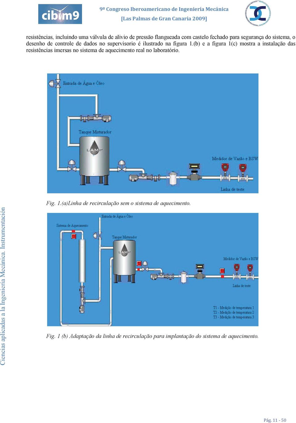 (b) e a figura 1(c) mostra a instalação das resistências imersas no sistema de aquecimento real no laboratório.