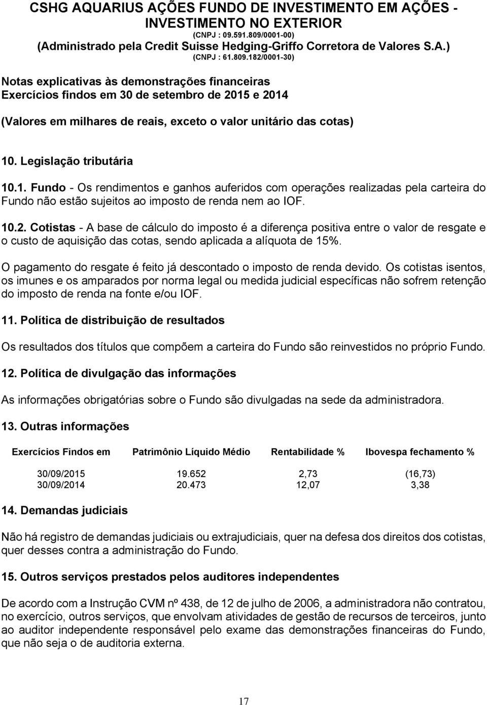 O pagamento do resgate é feito já descontado o imposto de renda devido.